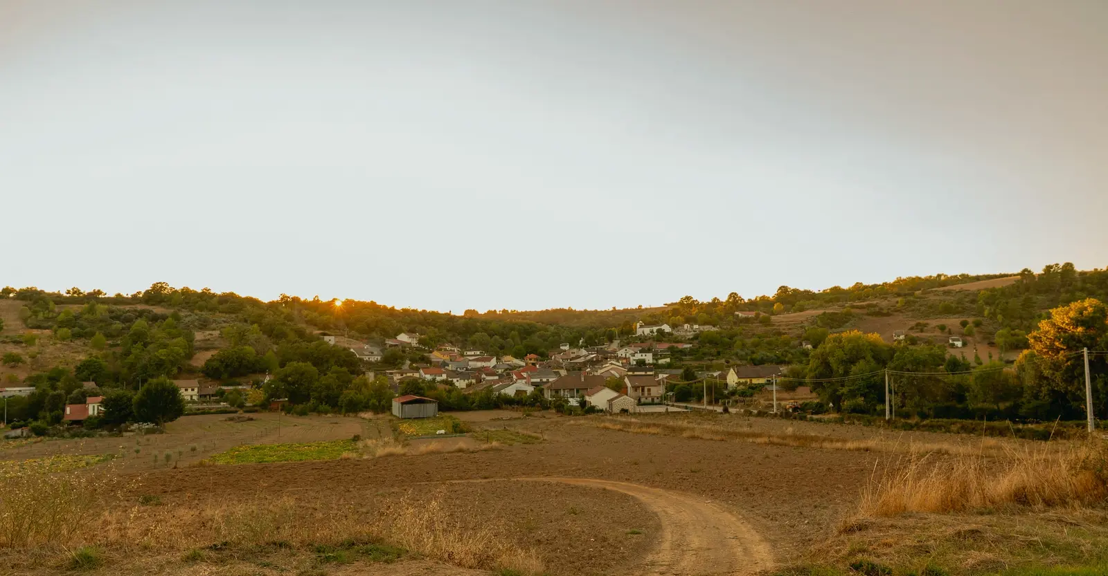 Panorâmica de Varge ao pôr do sol